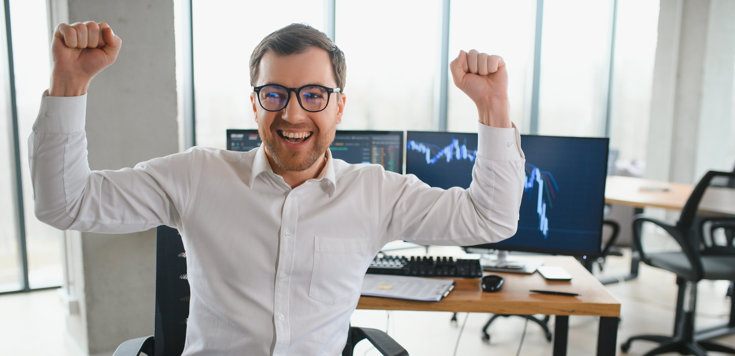 Business consulting team celebrating client success in Mahopac NY